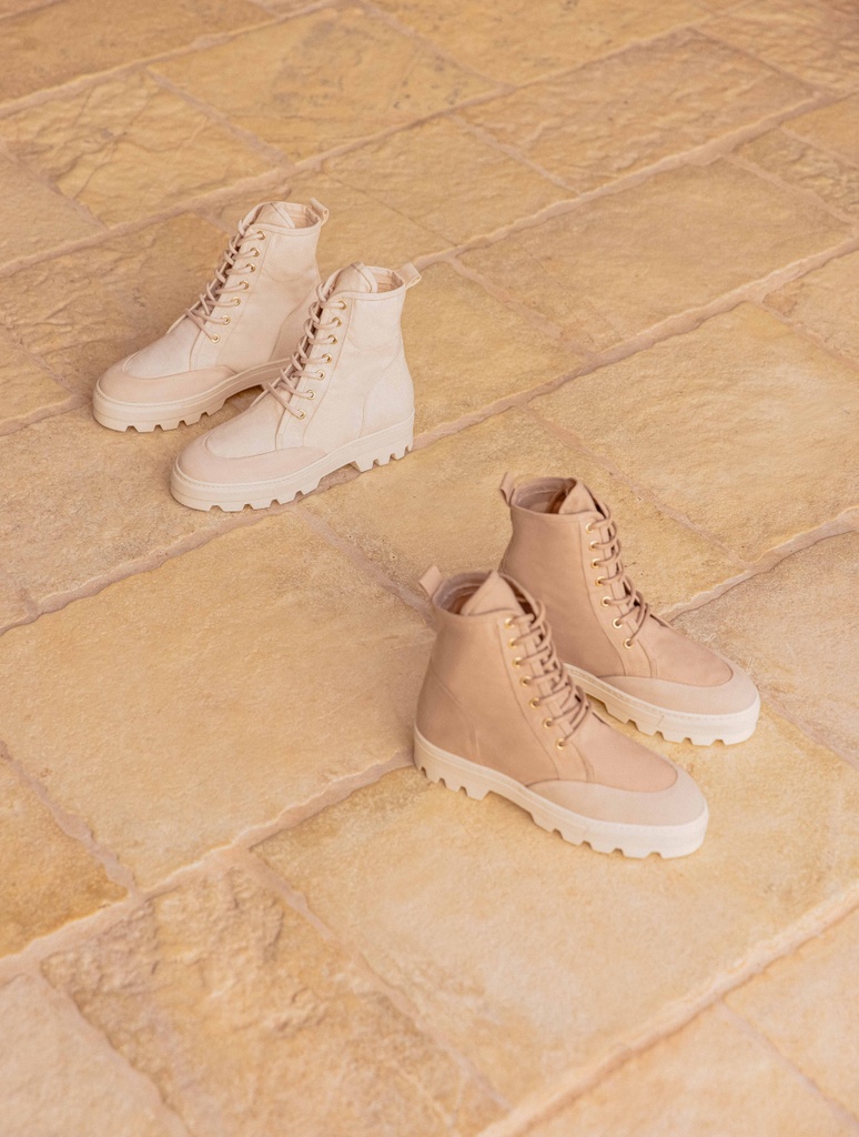 Botas Planas : Tonie - Praline Cream
