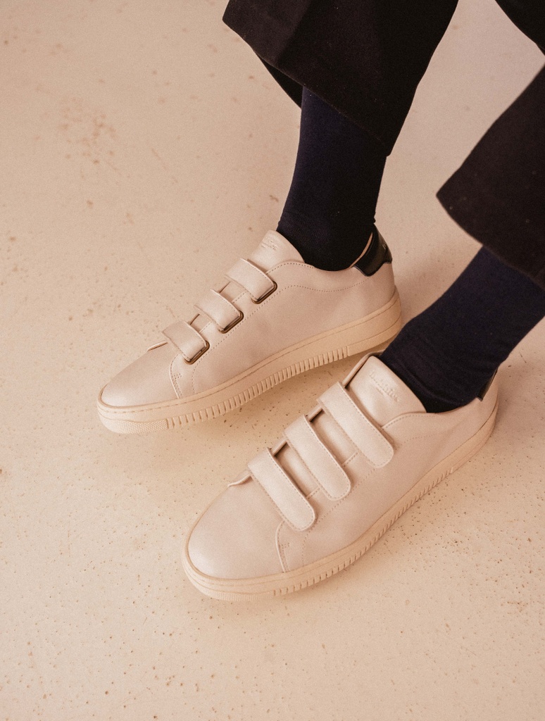 Turnschuhe : Herren Turnschuhe | Aaron Gebrochenes Weiß & Bleu d'Encre | Bobbies