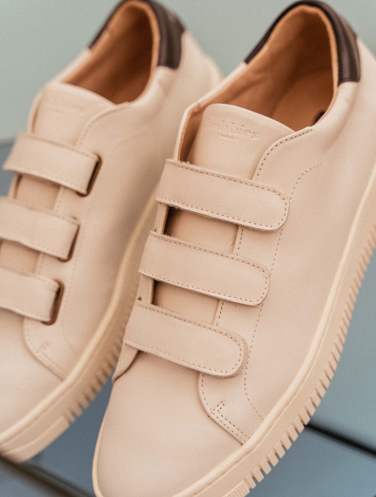 Turnschuhe : Herren Turnschuhe | Aaron Gebrochenes Weiß & Bleu d'Encre | Bobbies