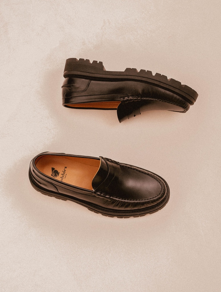 Mokassins : Aki - Tuxedo Black 