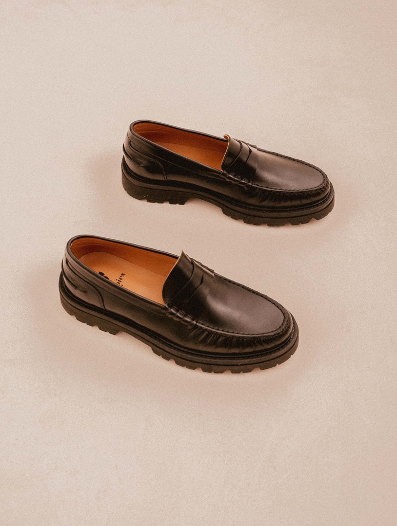 Mokassins : Aki - Tuxedo Black 