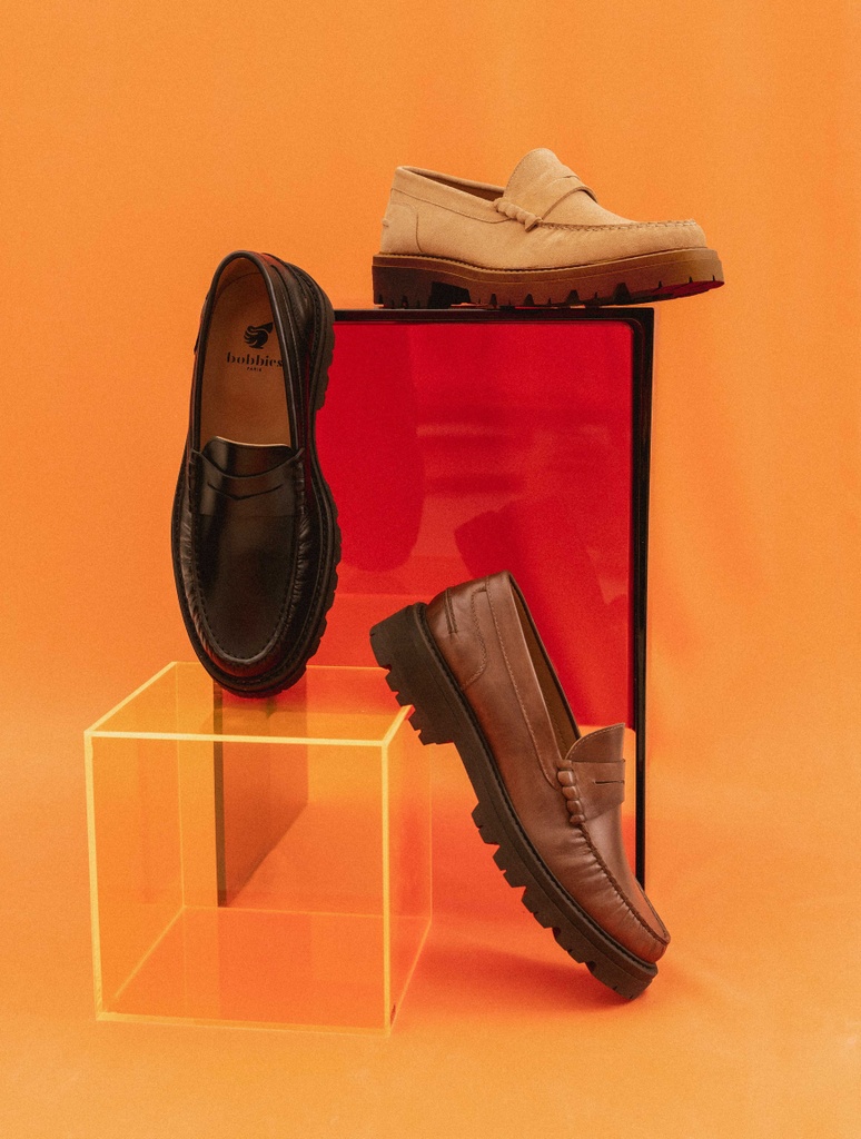 Mokassins : Aki - Tuxedo Black 