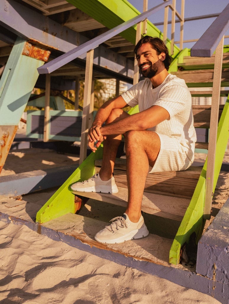 Sneakers : Hikaru - Ecru & Blue