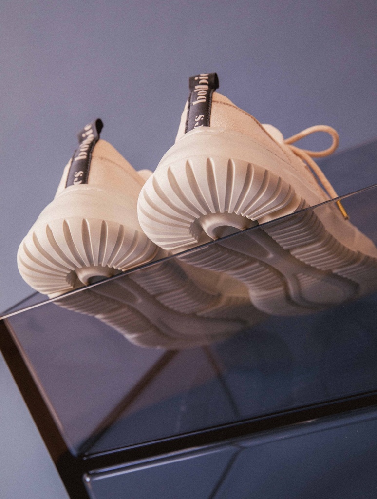 Sneakers : Hikaru - Ecru & Blue