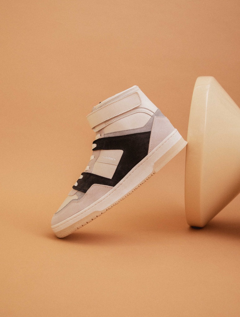 Turnschuhe : Larry - Off White & Navy Blue