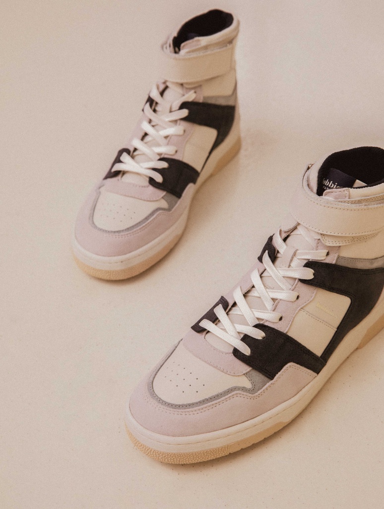 Turnschuhe : Larry - Off White & Navy Blue