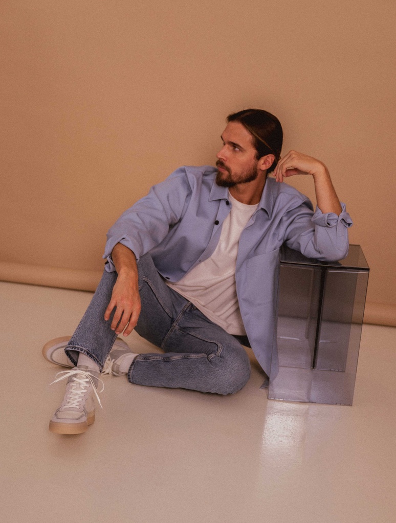 Baskets : Vinson - Off White & Frosty Blue