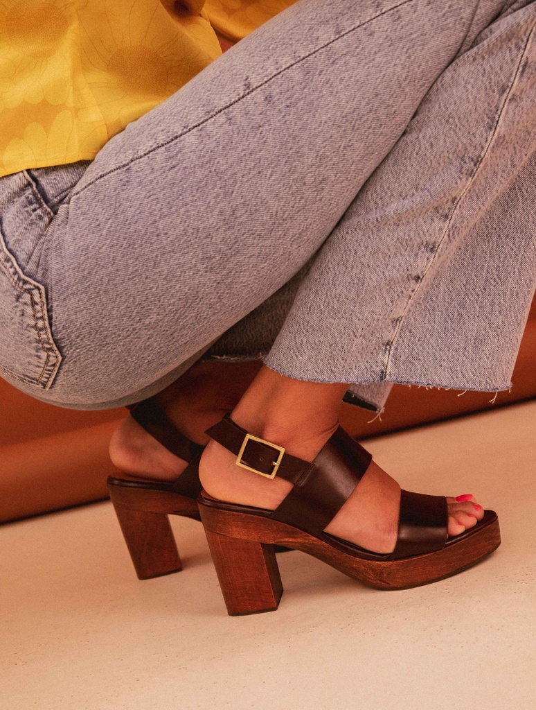 Sandalias de Tacón : Brigitte - Irish Coffee