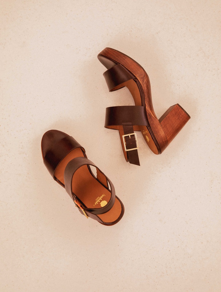 Sandalias de Tacón : Brigitte - Irish Coffee