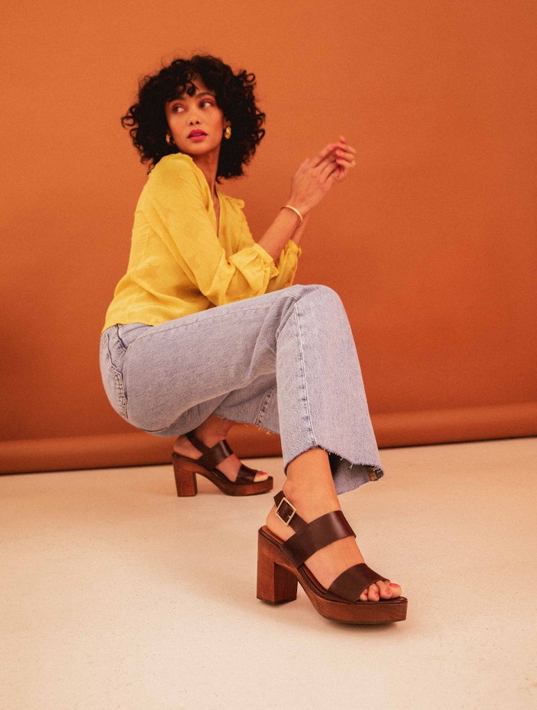 Sandalias de Tacón : Brigitte - Irish Coffee