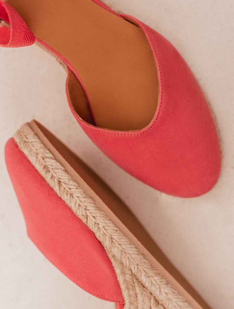 Espadrilles mit Keilabsatz : Chloé - Miami Pink