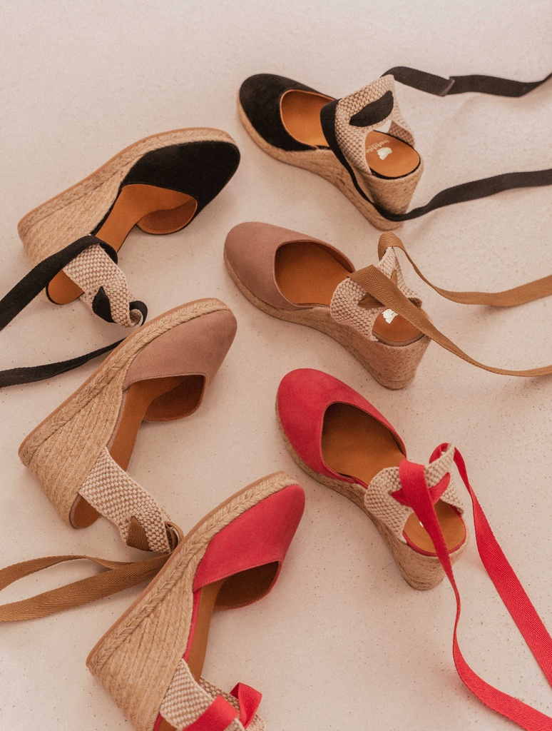 Espadrilles mit Keilabsatz : Chloé - Miami Pink