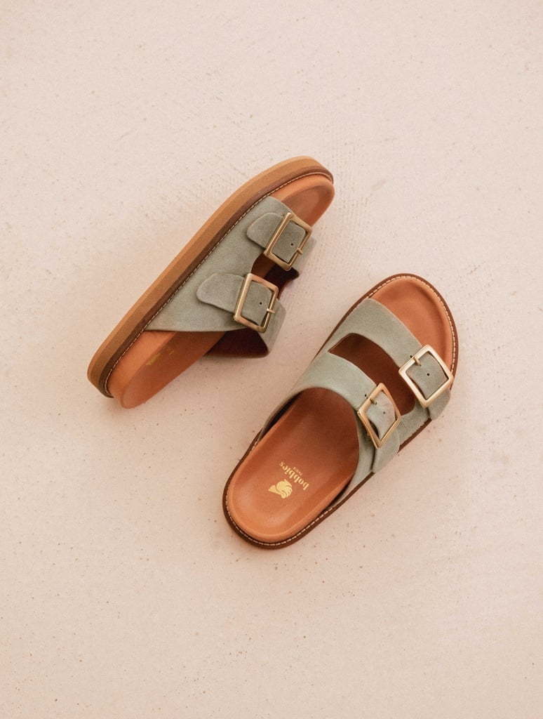 Flache Sandalen : Claudia - Sage