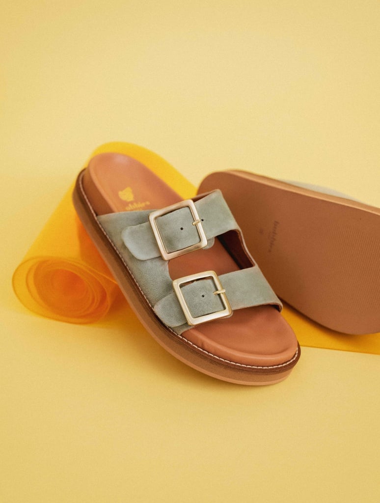 Flache Sandalen : Claudia - Sage