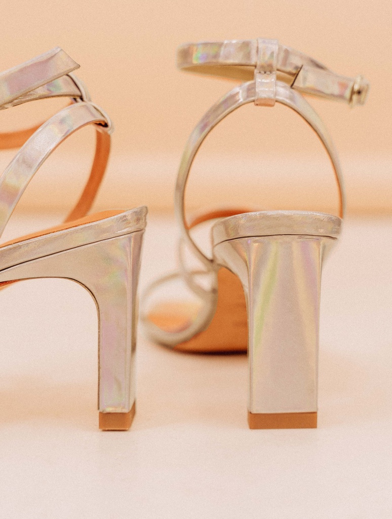 Sandales à Talons : Casey - Silver Fever