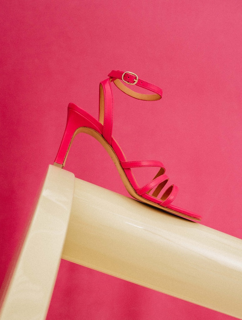 Sandalias de Tacón : Davina - Hot Pink