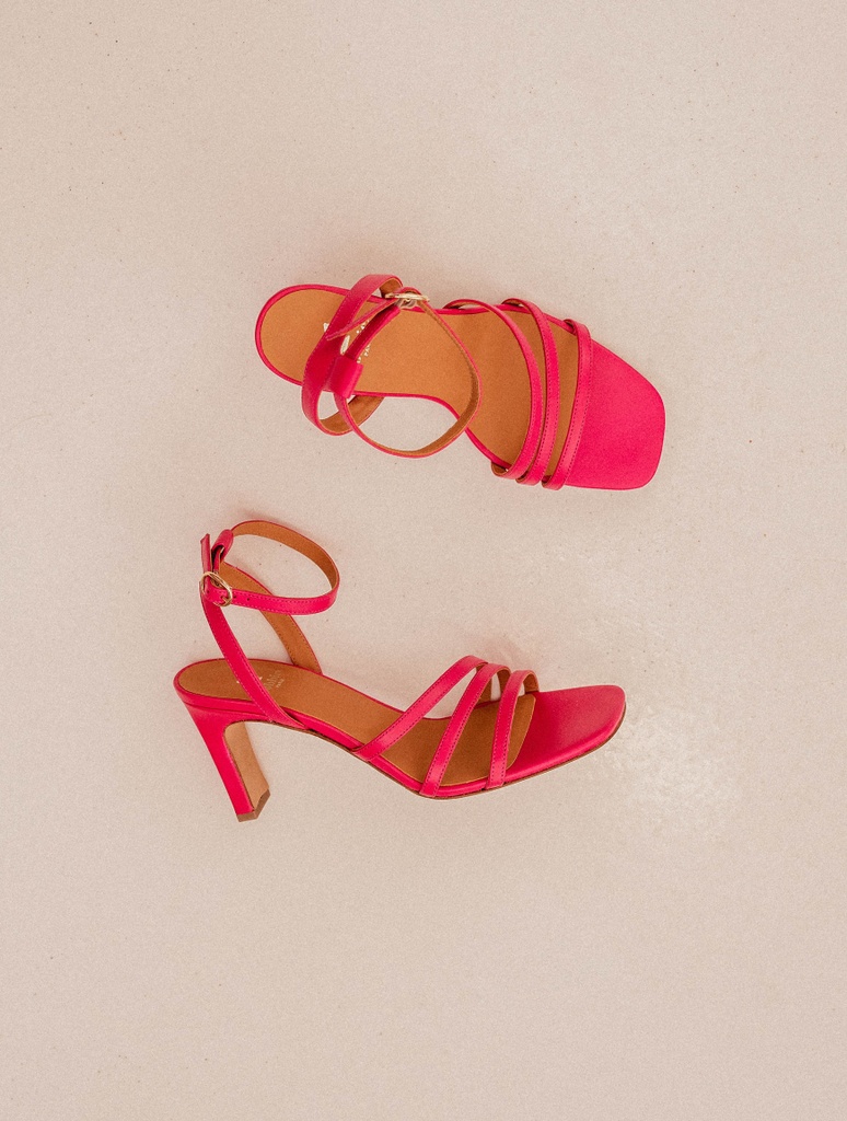 Sandalias de Tacón : Davina - Hot Pink