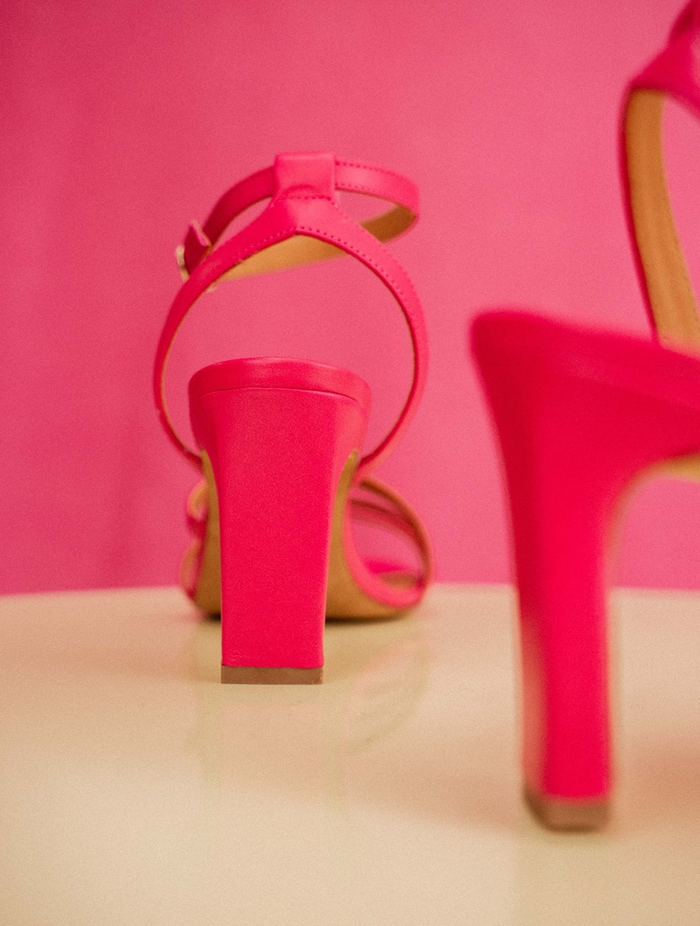 Sandalias de Tacón : Davina - Hot Pink