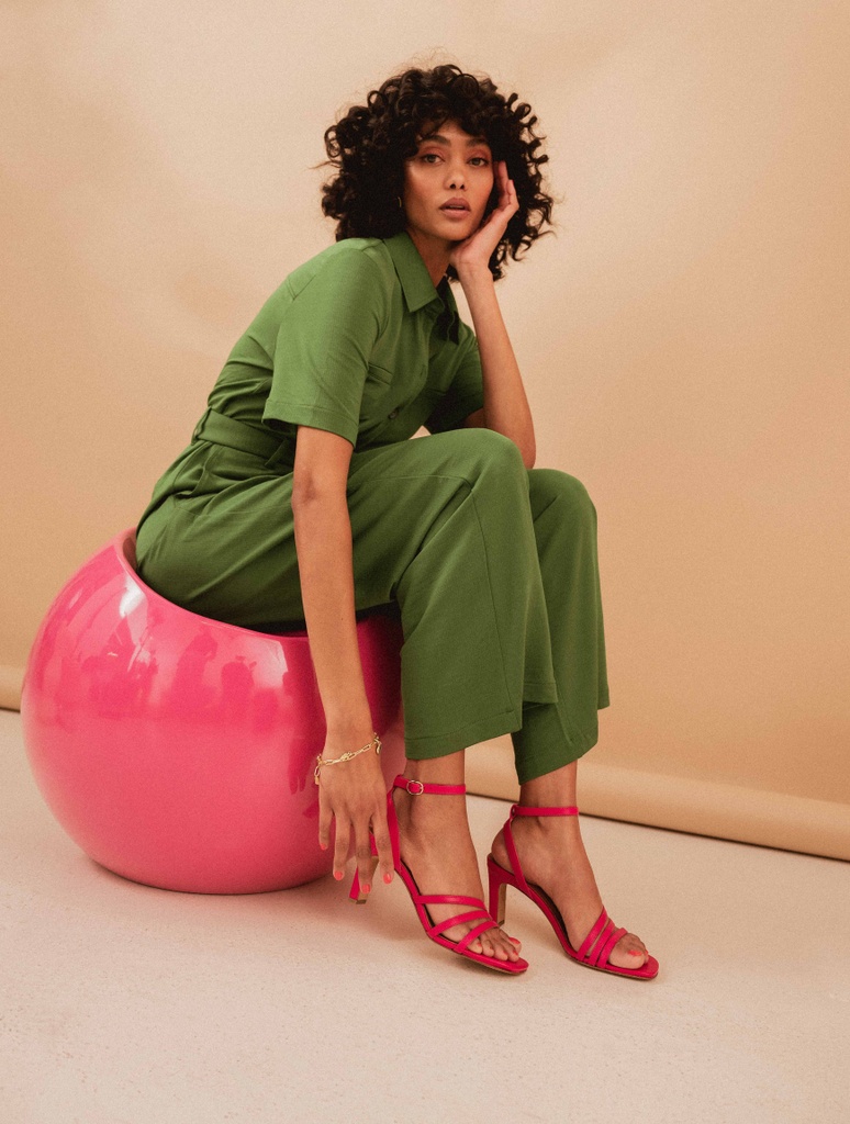 Sandalias de Tacón : Davina - Hot Pink