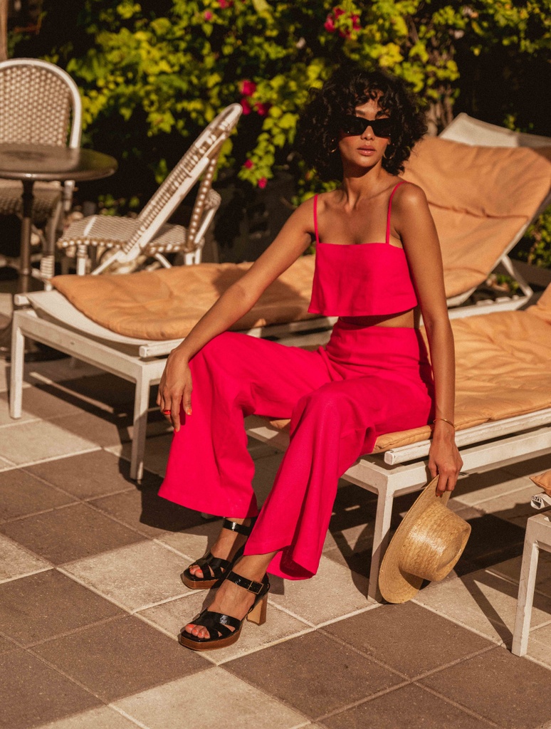 Heeled Sandals : Donna - Black Vinyl