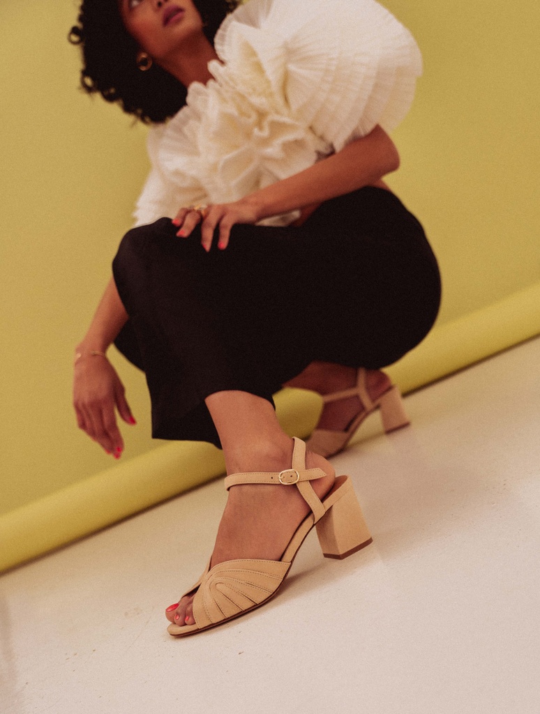 Sandalias de Tacón : Eileen - Milos Beige