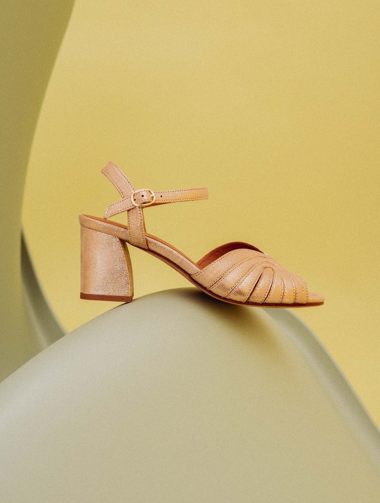 Sandalias de Tacón : Eileen - Iridescent Champagne