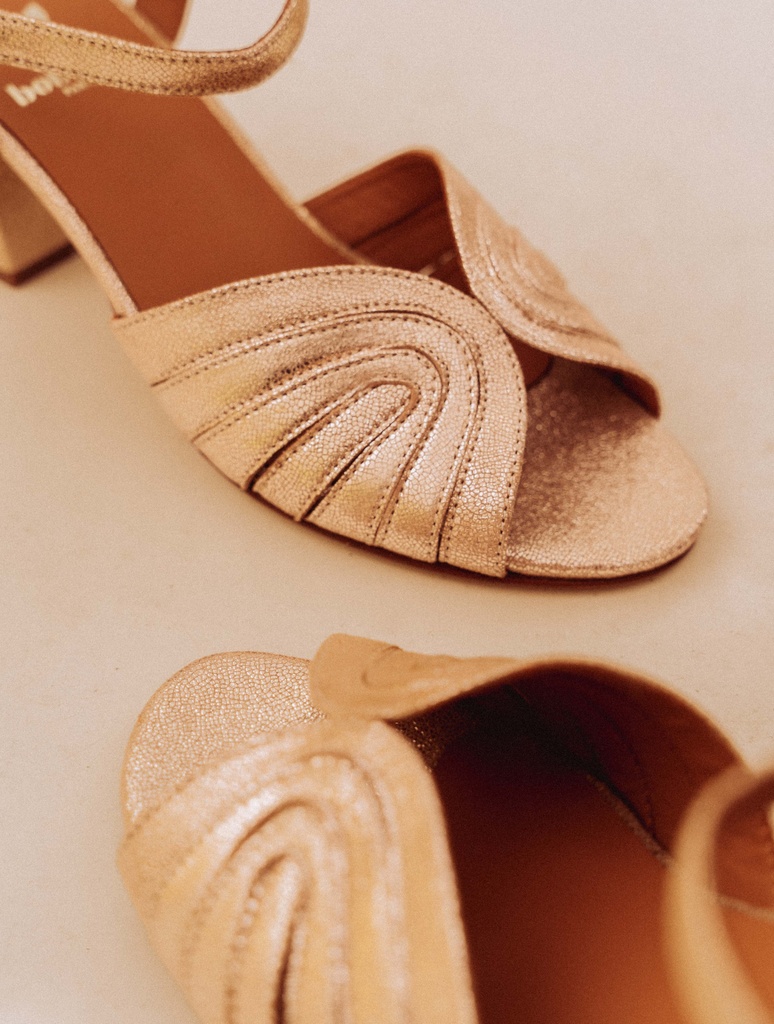 Sandalias de Tacón : Eileen - Iridescent Champagne