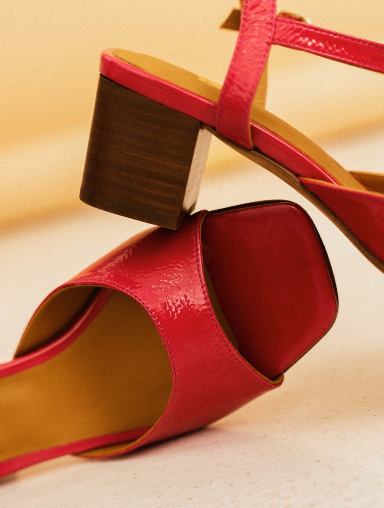 Sandalen mit Absatz : Judy - Iced Fuchsia