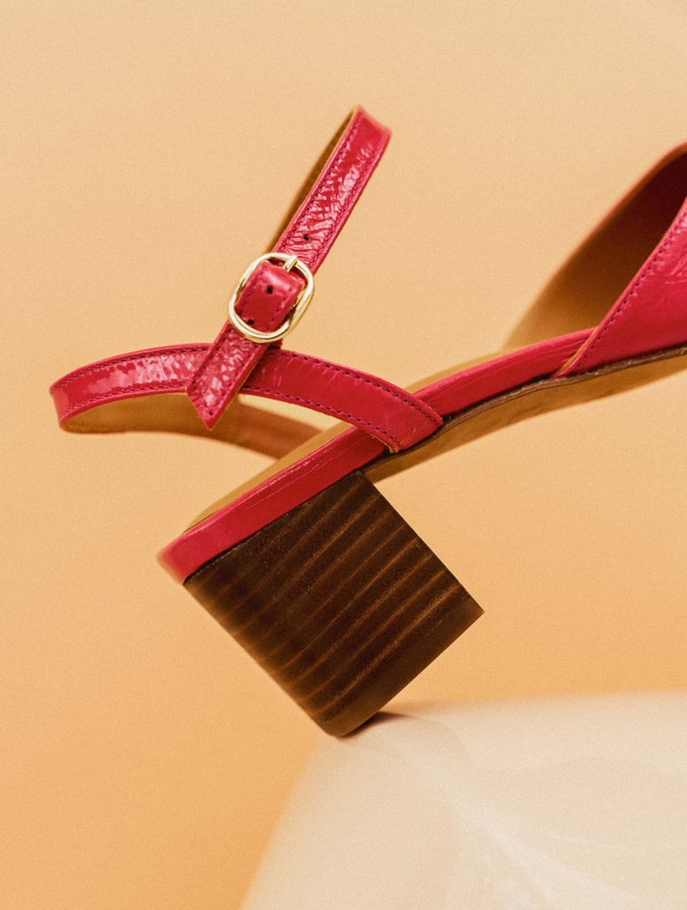 Sandalen mit Absatz : Judy - Iced Fuchsia