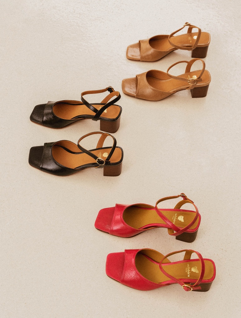 Sandalen mit Absatz : Judy - Iced Fuchsia