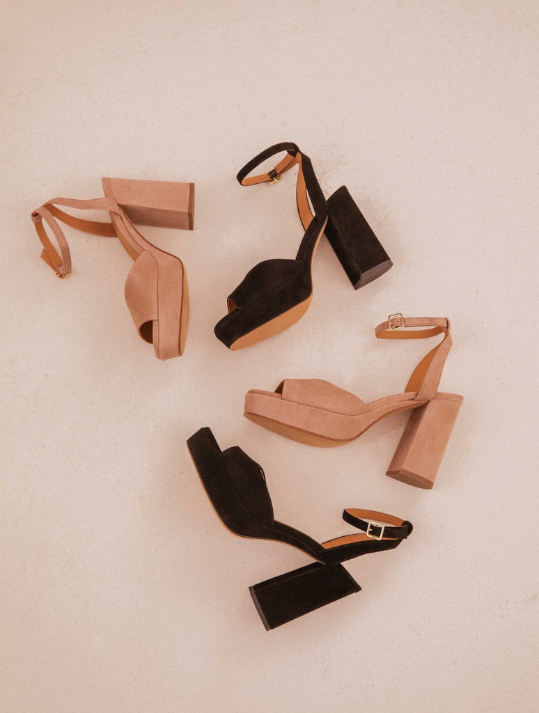 Sandalen mit Absatz : Lisa - Schwarz