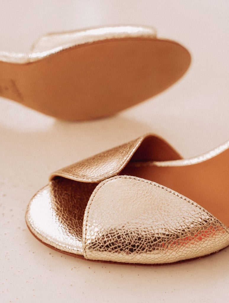 Sandalen mit Absatz : Liz - Champagne Gold