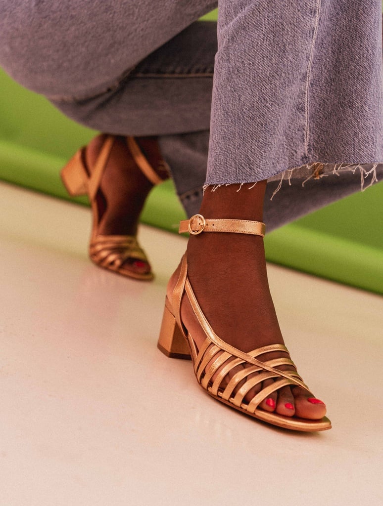 Sandalen mit Absatz : Luna - Antique Gold