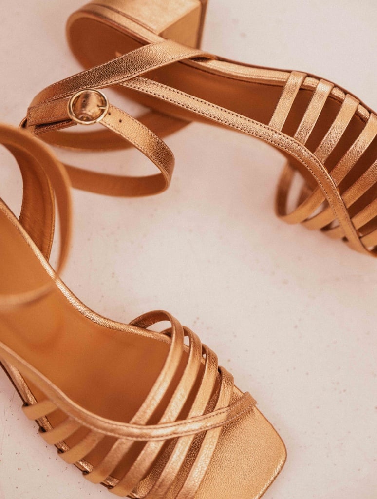 Sandalen mit Absatz : Luna - Antique Gold