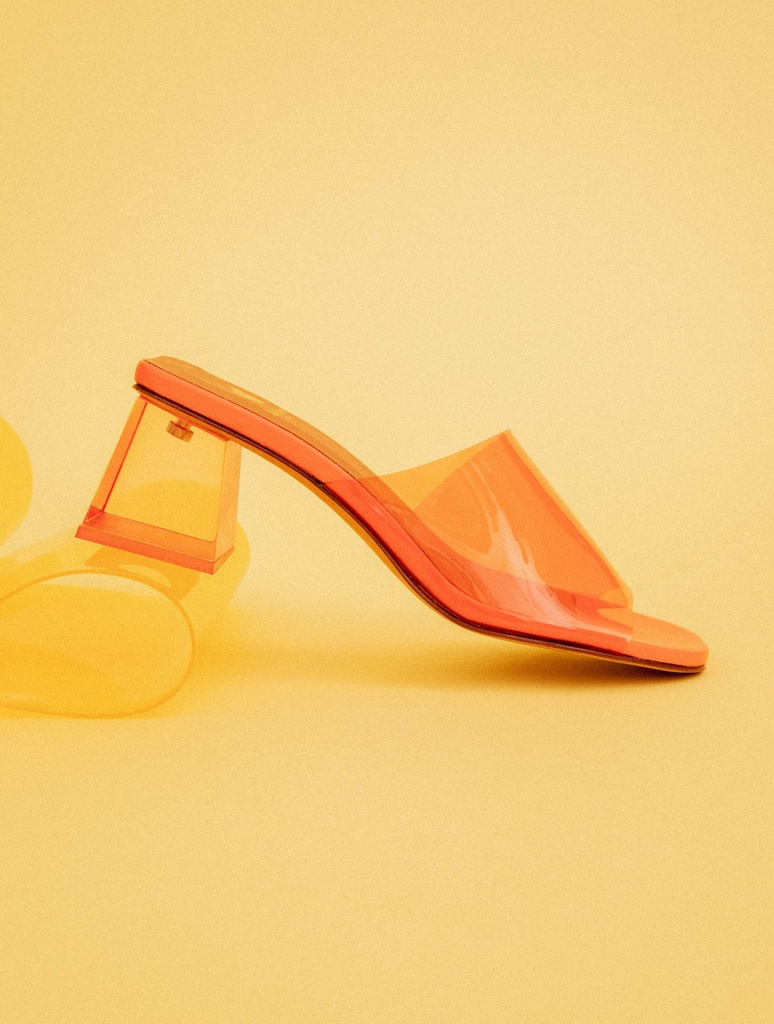 Sandalen mit Absatz : Margot - Jelly Orange