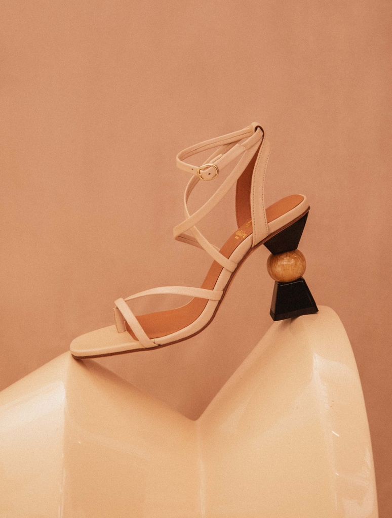 Sandalias de Tacón : Nour - Beige