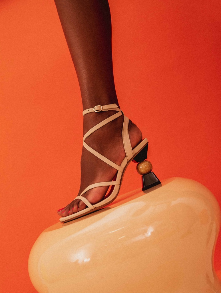 Sandalias de Tacón : Nour - Beige