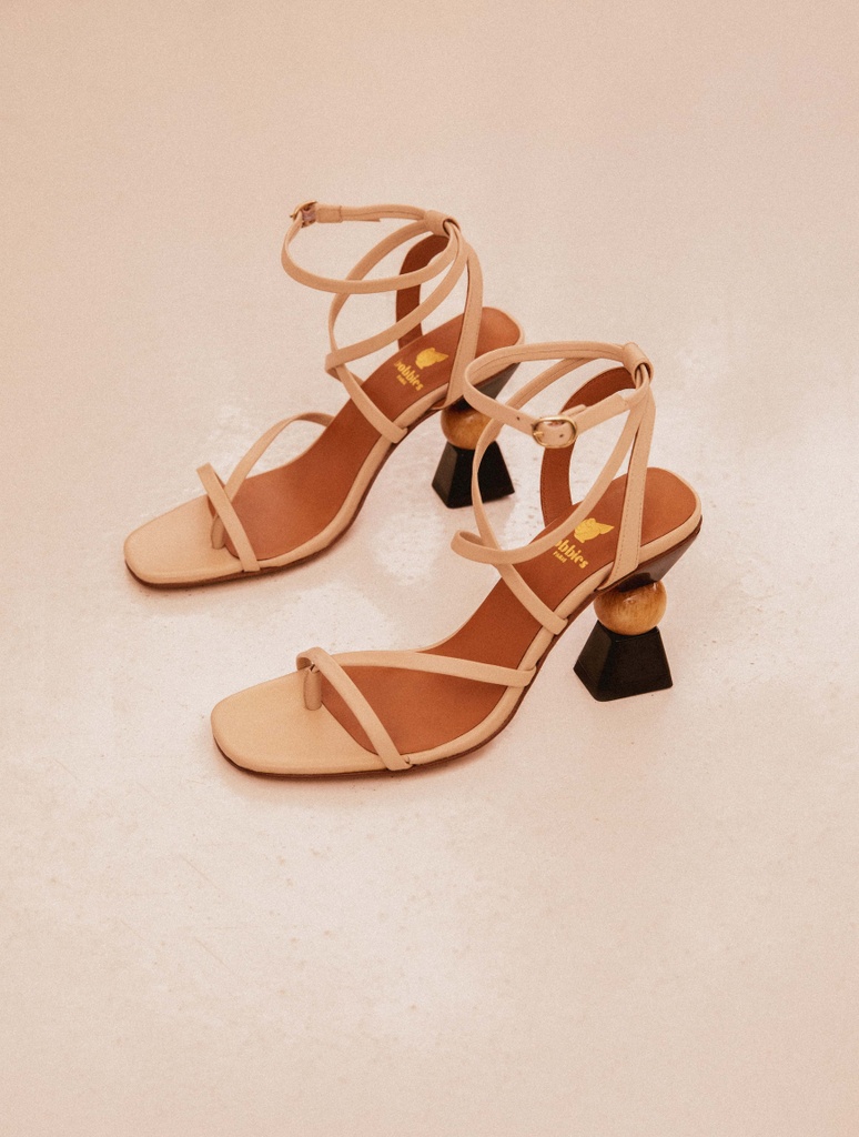 Sandalias de Tacón : Nour - Beige