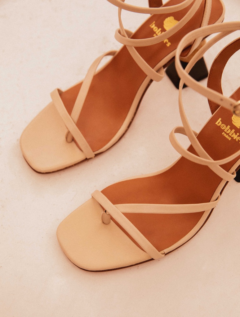 Sandalias de Tacón : Nour - Beige