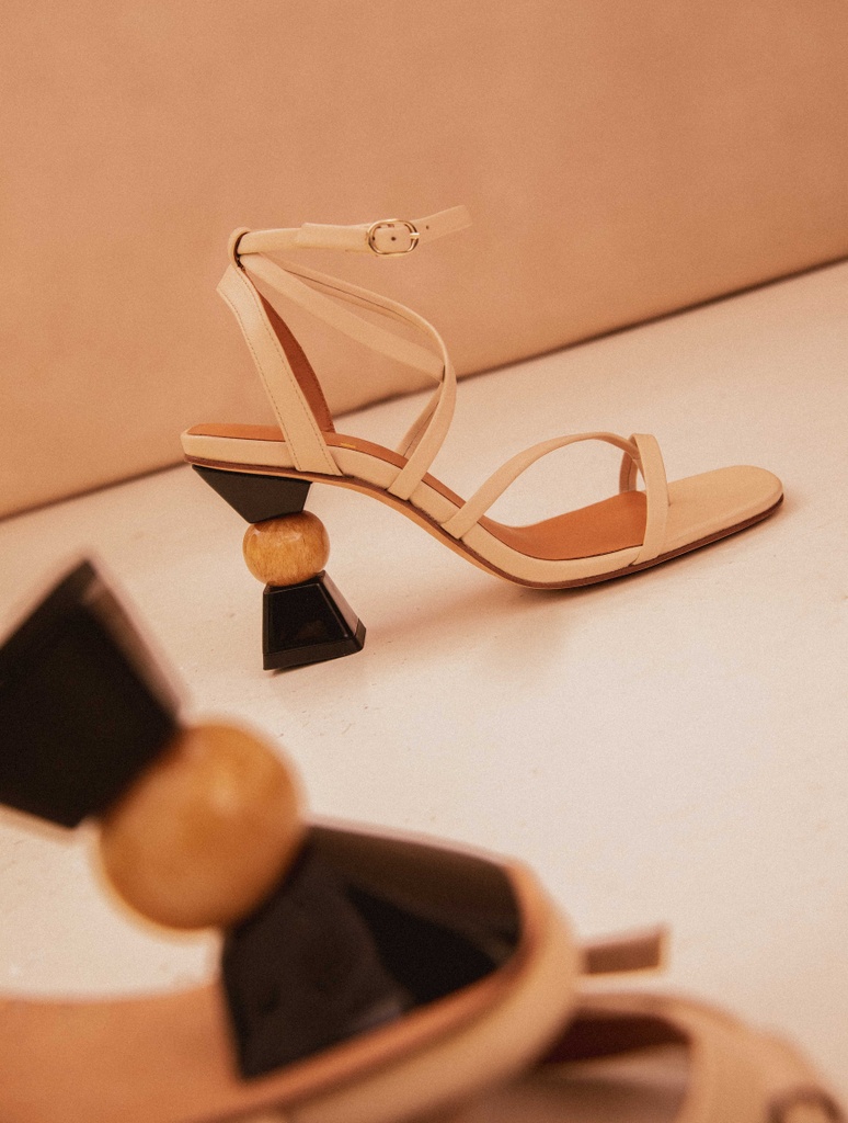 Sandalias de Tacón : Nour - Beige