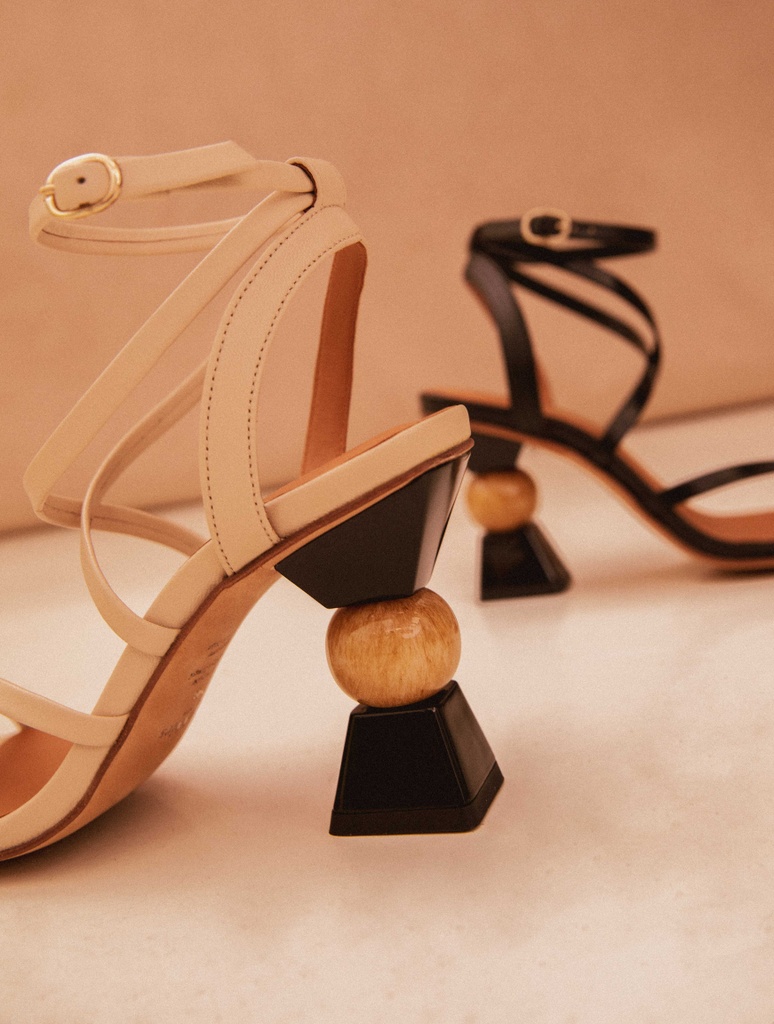 Sandalias de Tacón : Nour - Beige