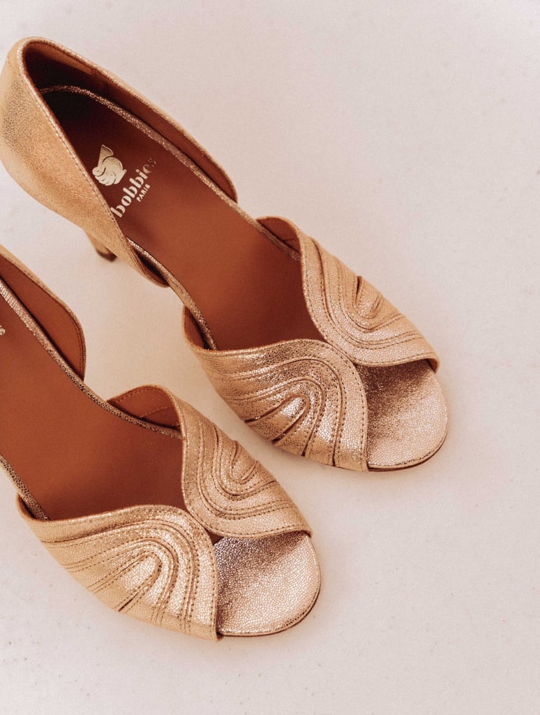 Sandalias de Tacón : Paloma - Iridescent Champagne
