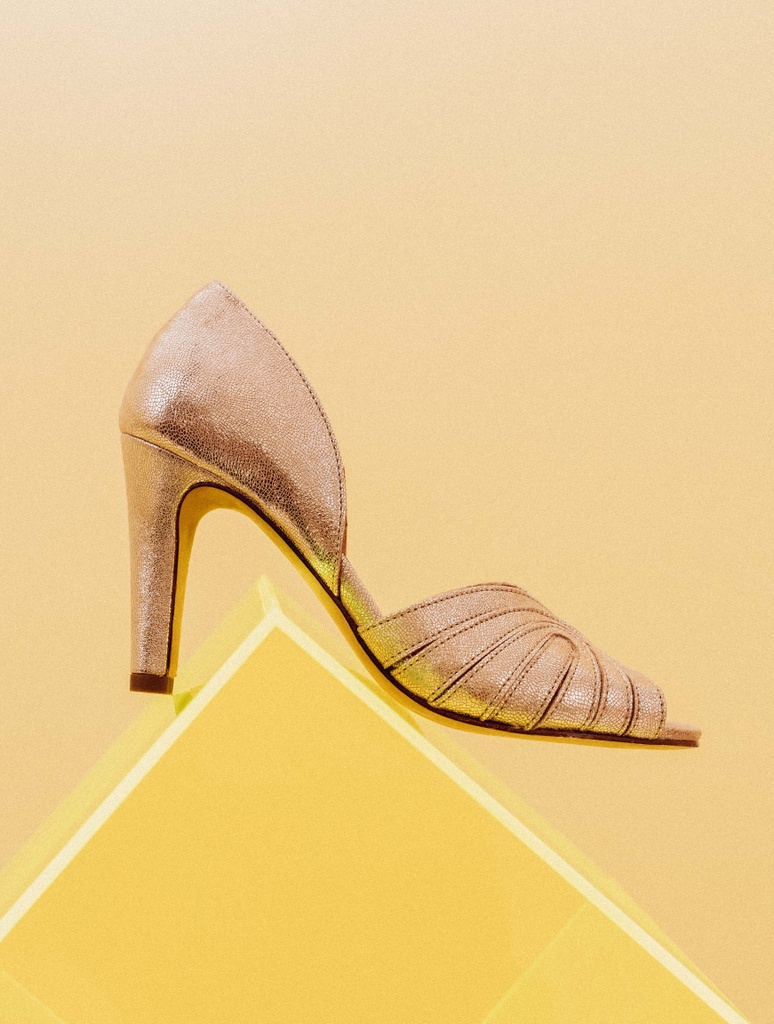 Sandalias de Tacón : Paloma - Iridescent Champagne