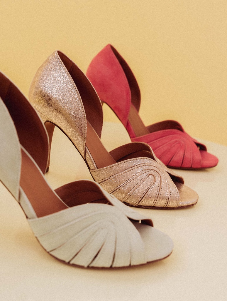 Sandalias de Tacón : Paloma - Iridescent Champagne