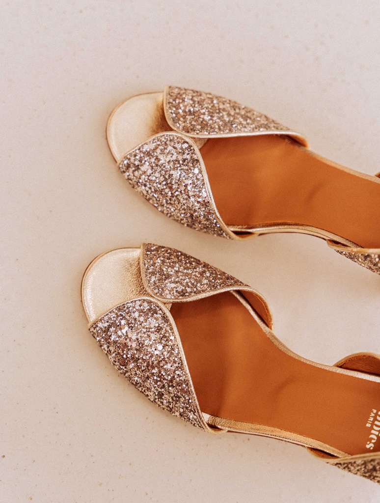 Sandalias de Tacón : Samba - Golden Rain