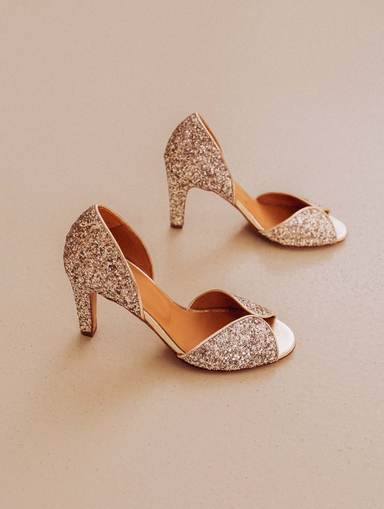 Sandalias de Tacón : Samba - Golden Rain