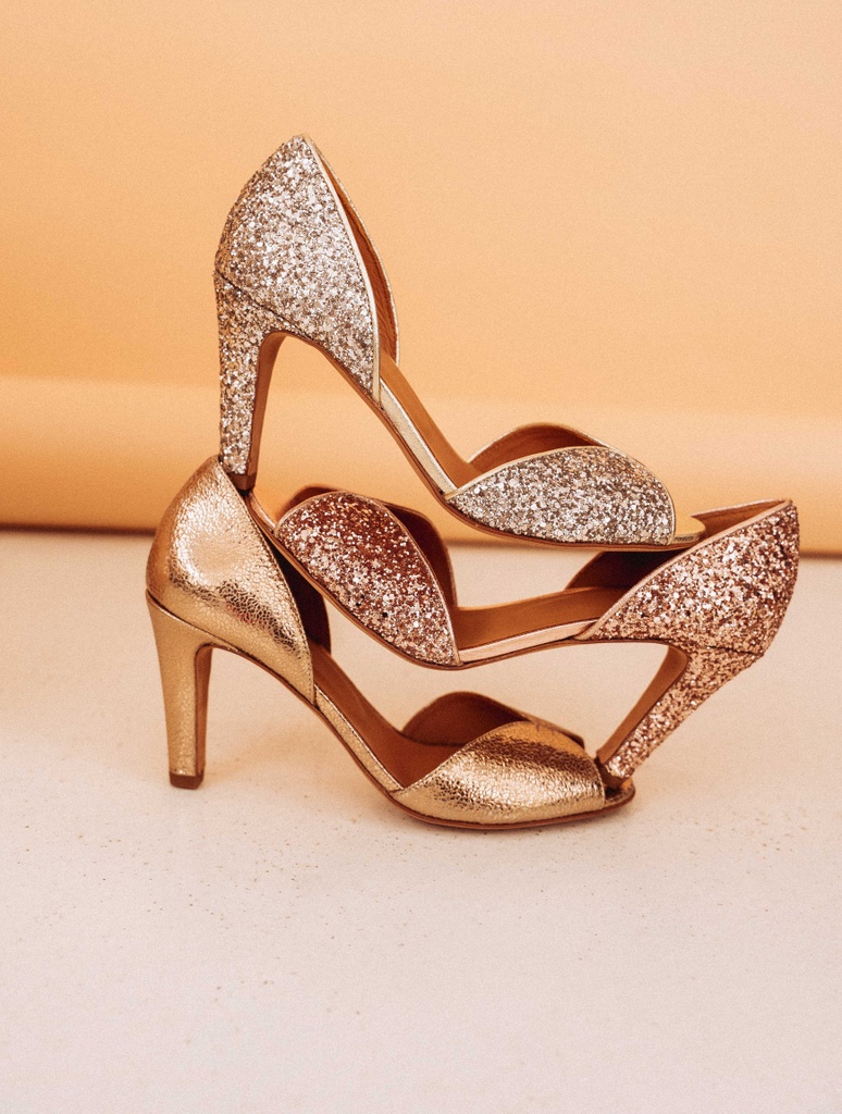 Sandalias de Tacón : Samba - Golden Rain