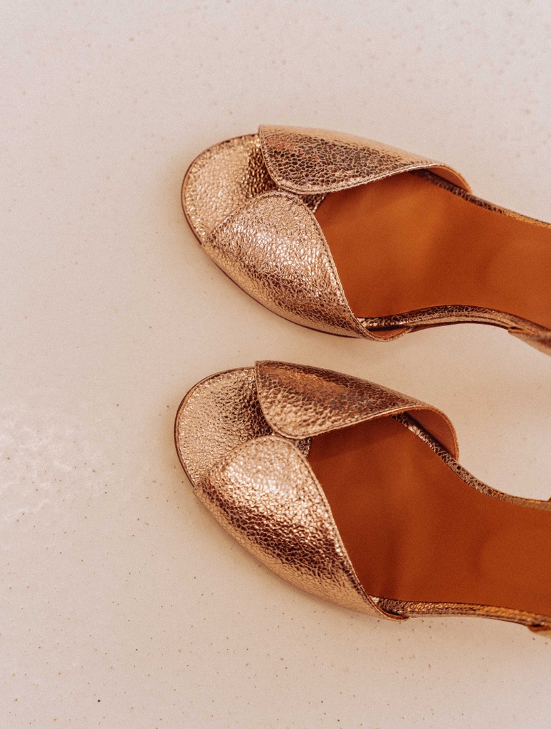 Sandalias de Tacón : Samba - Sepia Gold