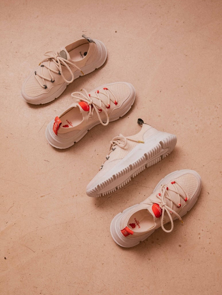 Zapatillas : Sakura - Ecru & Tangerine