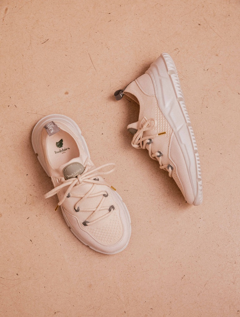 Zapatillas : Sakura - Ecru & Grey Green